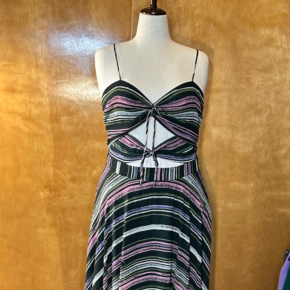 WAYF Multicolor Stripe Maxi Dress – Size XXL/18